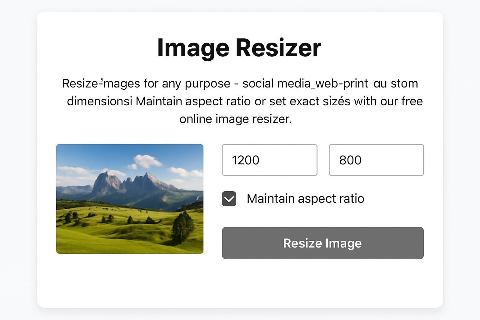 📏 Image Resizer